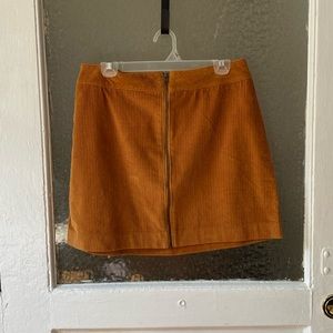 American Apparel Zippered Mini in Camel